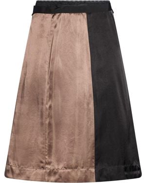 Maison Margiela Khaki Midi Skirt Polyester, Wool, Acetate, Cupro - Brown