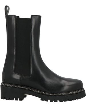 Rene Caovilla Ankle Boots Leather - Black