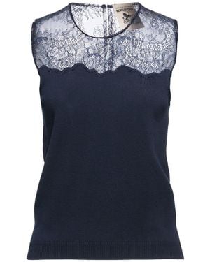 Semicouture Midnight Top Cotton, Polyamide - Blue