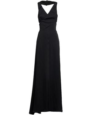 White Wise Maxi Dress Polyester, Elastane - Black