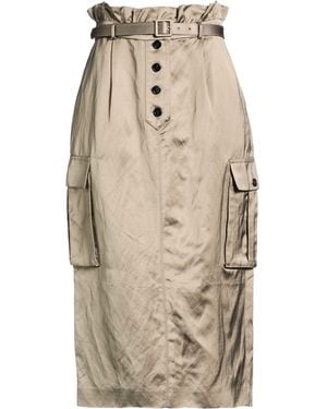 Self-Portrait Midi Skirts - Natural