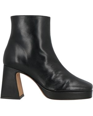 Bobbies Ankle Boots Lambskin - Black