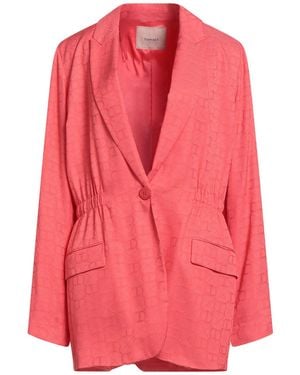 Twinset Coral Blazer Viscose - Pink