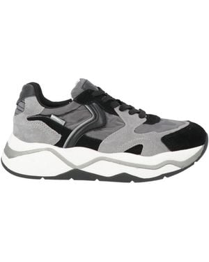 Voile Blanche Sneakers Leather, Textile Fibers - Black
