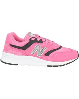New Balance Fuchsia Sneakers Leather, Textile Fibers - Pink