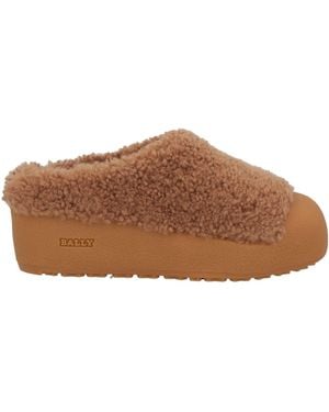 Bally Tan Mules & Clogs Calfskin, Shearling - Brown