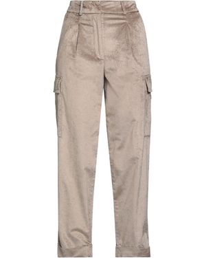 Peserico Trousers Viscose, Cotton, Elastane - Natural