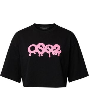 DSquared² T-Shirt Cotton - Black