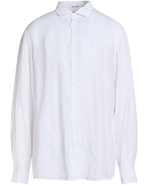 Massimo Alba Canary Shirt Linen - White