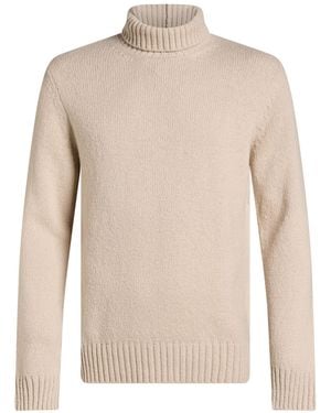 Eleventy Turtleneck Wool - Natural