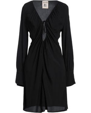 Semicouture Mini Dress Acetate, Silk - Black