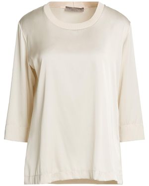 D.exterior Ivory Top Viscose, Polyamide - White