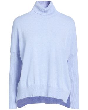 Messagerie Sky Turtleneck Merino Wool, Viscose, Cashmere, Microfiber - Blue