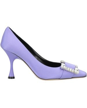 Sergio Rossi Pumps Textile Fibers - Purple