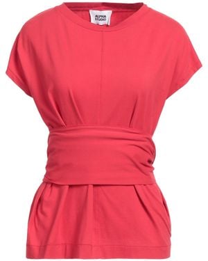 Alpha Studio T-Shirt Cotton, Elastane - Pink