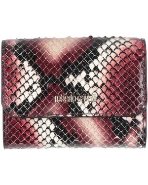 Roberto Cavalli Burgundy Wallet Leather - Red