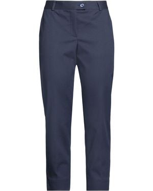 Maison Common Trousers Cotton, Polyamide, Elastane - Blue