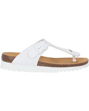 Scholl Thong Sandal Synthetic Material - White