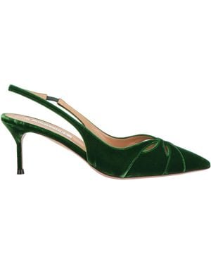 Aquazzura Pumps Textile Fibers - Green