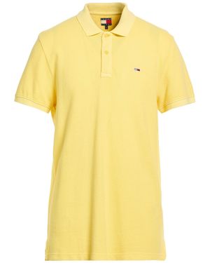 Tommy Hilfiger Polo Shirt Cotton - Yellow