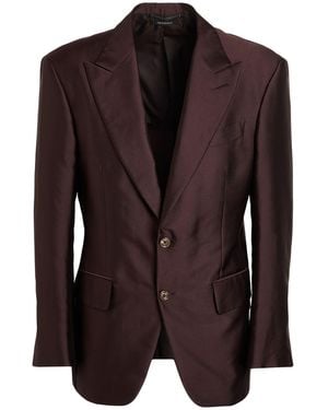 Tom Ford Chocolate Blazer Cotton, Polyester, Silk - Brown