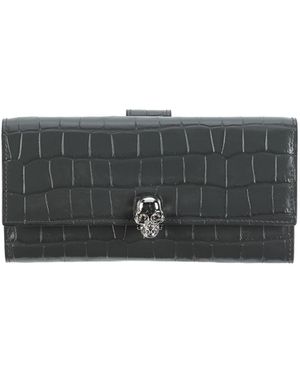 McQueen Wallet Soft Leather - Black