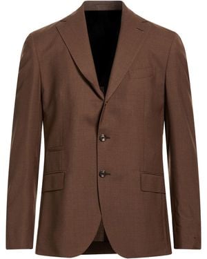 Eleventy Blazer Wool, Silk - Brown