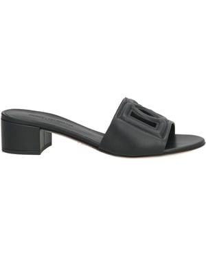 Dolce & Gabbana Sandals Calfskin - Black