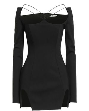 ALESSANDRO VIGILANTE Mini Dress Polyamide, Elastane - Black