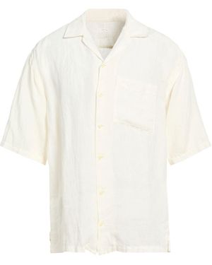 120% Lino Shirt Linen - White