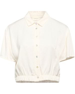 ViCOLO Ivory Shirt Viscose, Rayon, Linen, Lyocell - White