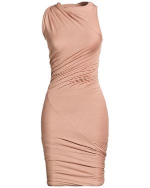 Rick Owens Blush Midi Dress Viscose - Pink