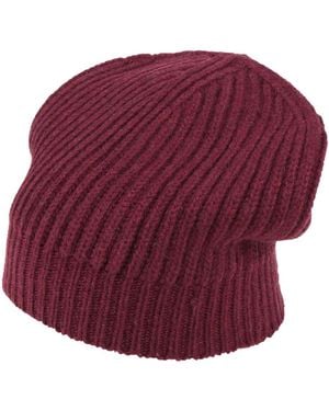Aragona Burgundy Hat Cashmere - Red