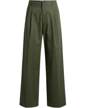 Amaranto Military Pants Cotton, Elastane - Green