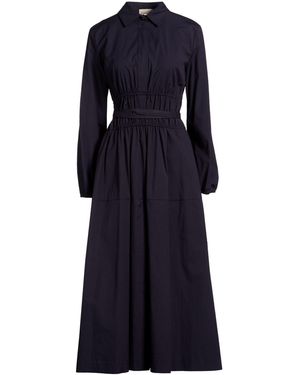 Semicouture Maxi Dress Cotton, Elastane - Blue