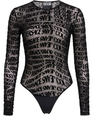 Versace Jeans Couture Bodysuit Polyester, Elastane, Polyamide - Black