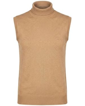 Sportmax Turtleneck Virgin Wool - Natural