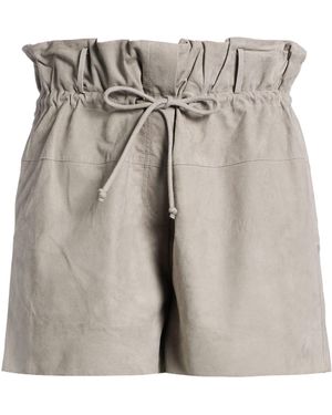 Lorena Antoniazzi Shorts & Bermuda Shorts Ovine Leather - Grey