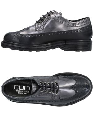 Cult Lace-Up Shoes Soft Leather, Textile Fibers - Black