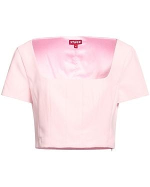 STAUD Top Polyester, Viscose, Elastane - Pink