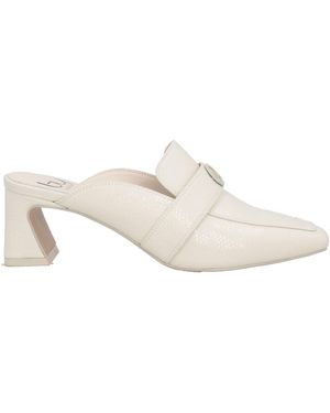 BY BYBLOS Ivory Mules & Clogs Leather - White
