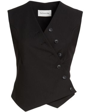 Frankie Shop Tailored Vest Polyester, Rayon, Elastane - Black