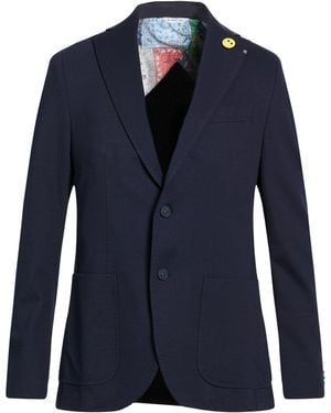 Manuel Ritz Blazer Cotton, Polyamide, Elastane - Blue