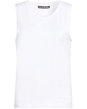 Acne Studios Tank Top Organic Cotton, Elastane - White
