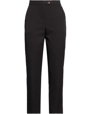 Yes-Zee Pants Polyester, Elastane - Black
