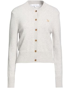 Maison Kitsuné Light Cardigan Wool - White