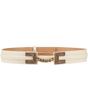 Elisabetta Franchi Belt Synthetic Fibres - Natural