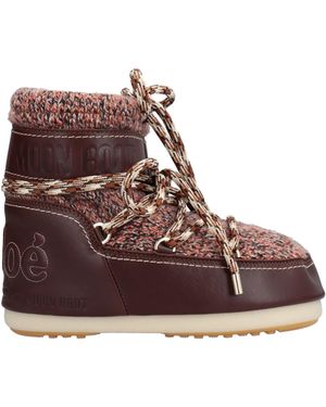 CHLOÉ x MOON BOOT Ankle Boots - Brown
