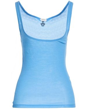 Versace Tank Top Virgin Wool - Blue