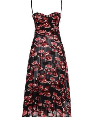 Elisabetta Franchi Midi Dress Polyester, Polyamide, Elastane - Red